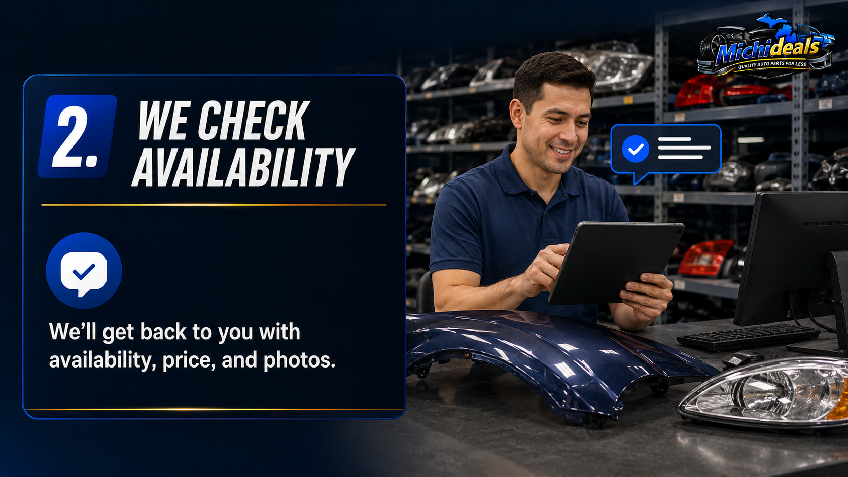 Step 2 — We check availability