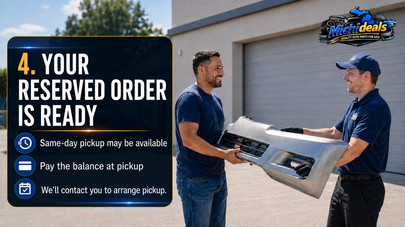 Your reserved order is ready